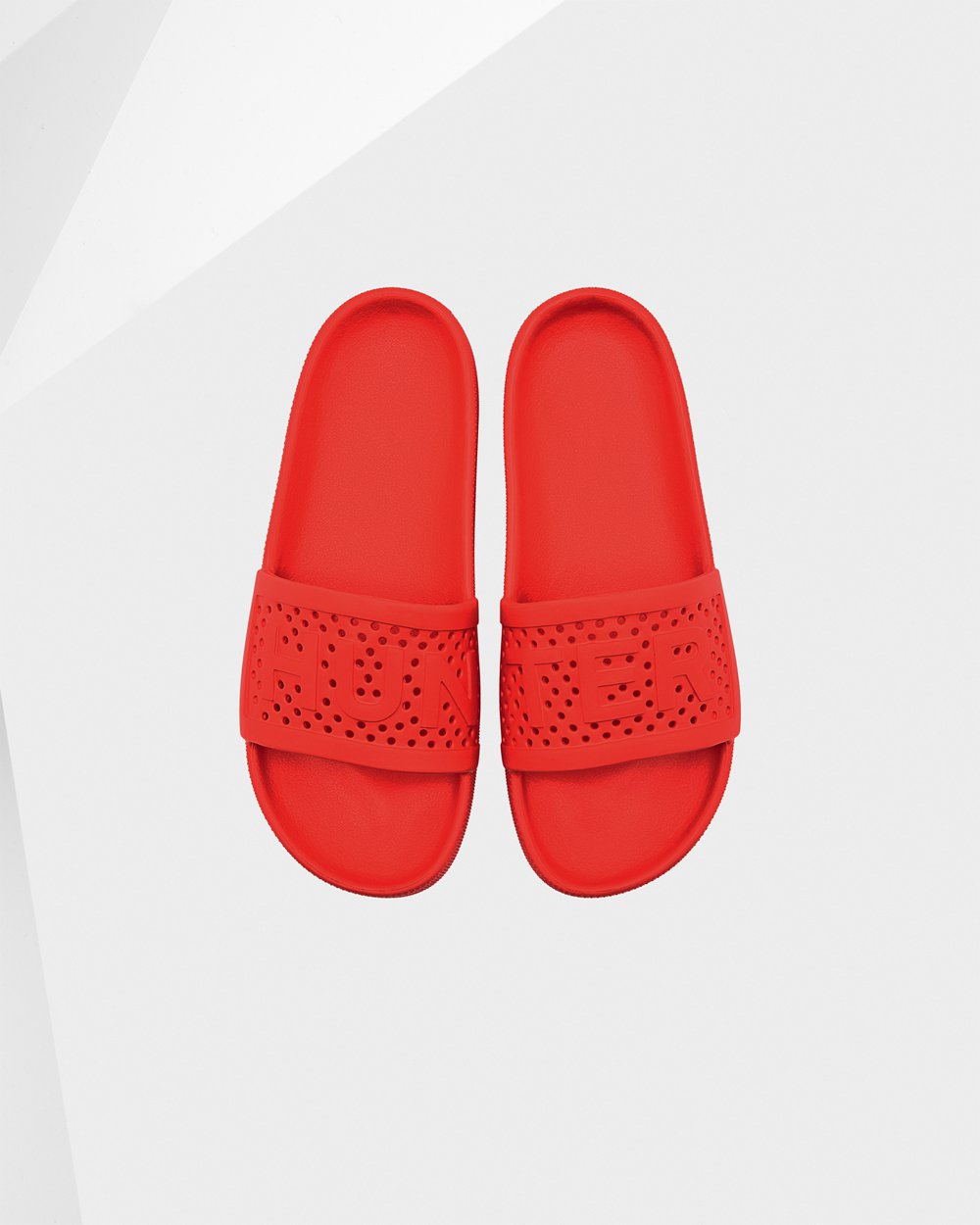 Womens Hunter Slides Red - Original Lightweight Moulded - 6143290-IM